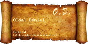 Oldal Dániel névjegykártya